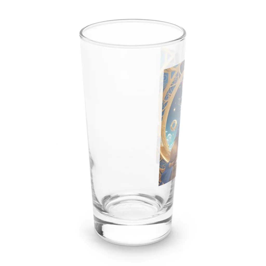 No name yet"LABI_525"の魔法使いのネコ Long Sized Water Glass :left