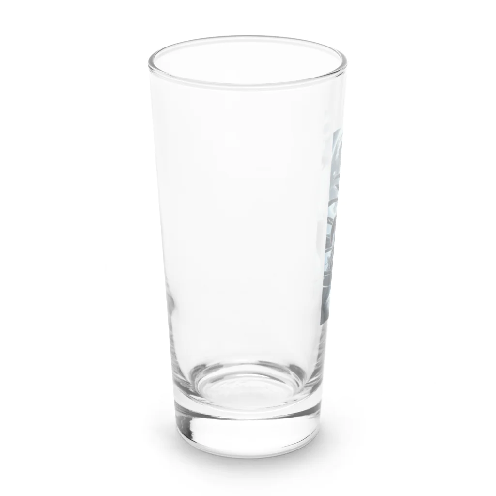 タマちゃんの黒猿 Long Sized Water Glass :left