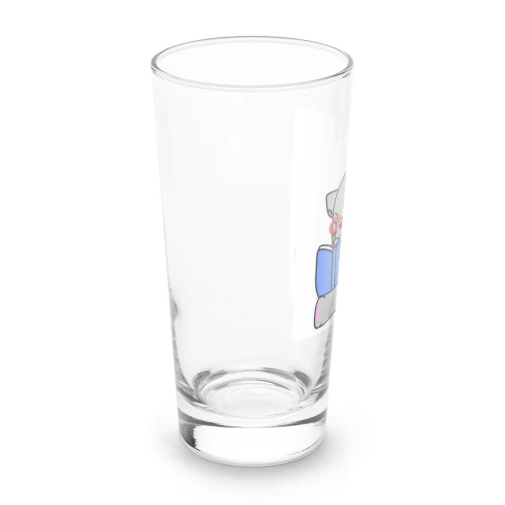 Kujakuの朗読猫 Long Sized Water Glass :left