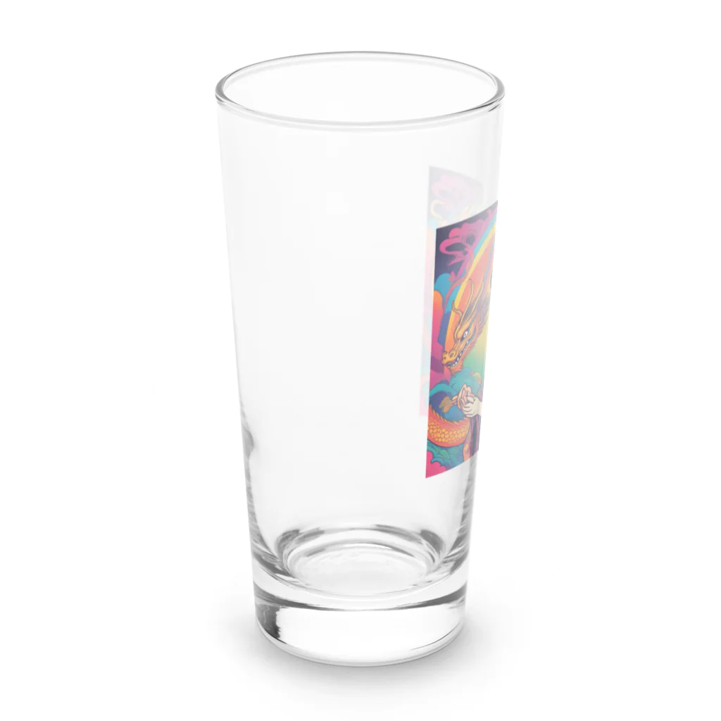 100万屋の百万屋の双竜と巫女グッツ Long Sized Water Glass :left