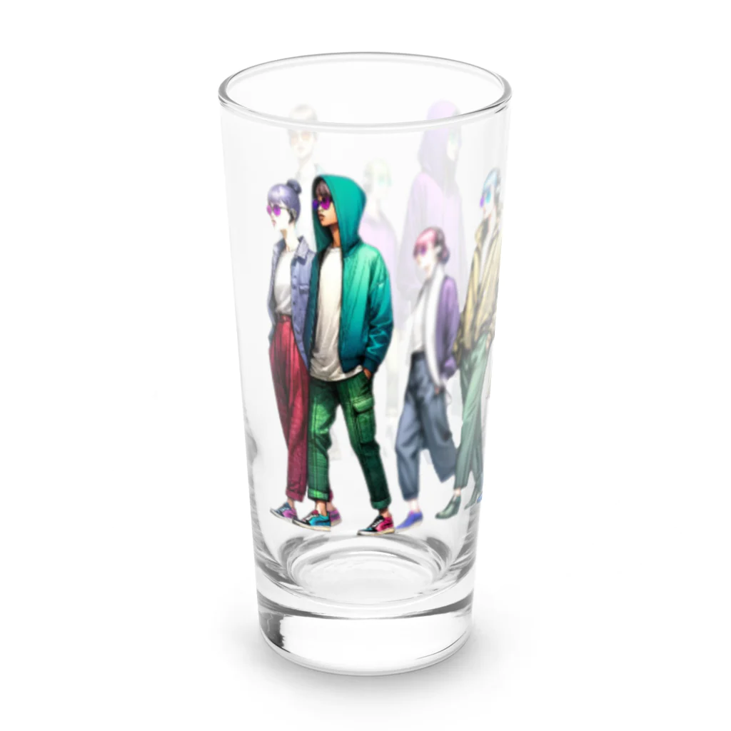 hoodie styleのメインストリート Long Sized Water Glass :left