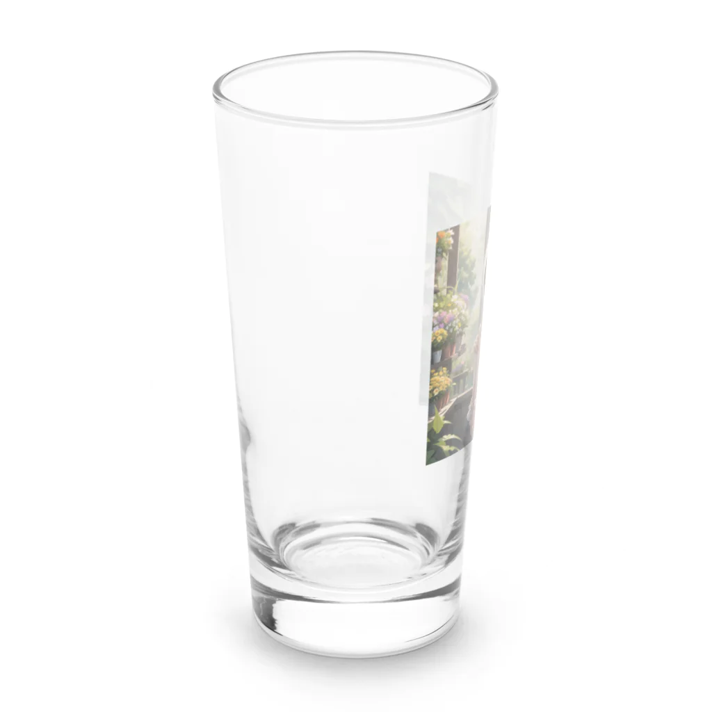 harusan29の植物や花を大切にする環境意識の高い子リス Long Sized Water Glass :left