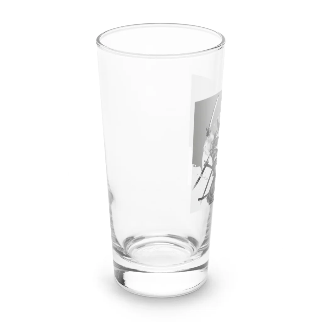 にんにんにんじゃのベテラン忍者のグッズ Long Sized Water Glass :left