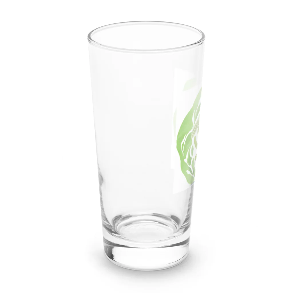 にんにんにんじゃの抹茶の小人 Long Sized Water Glass :left