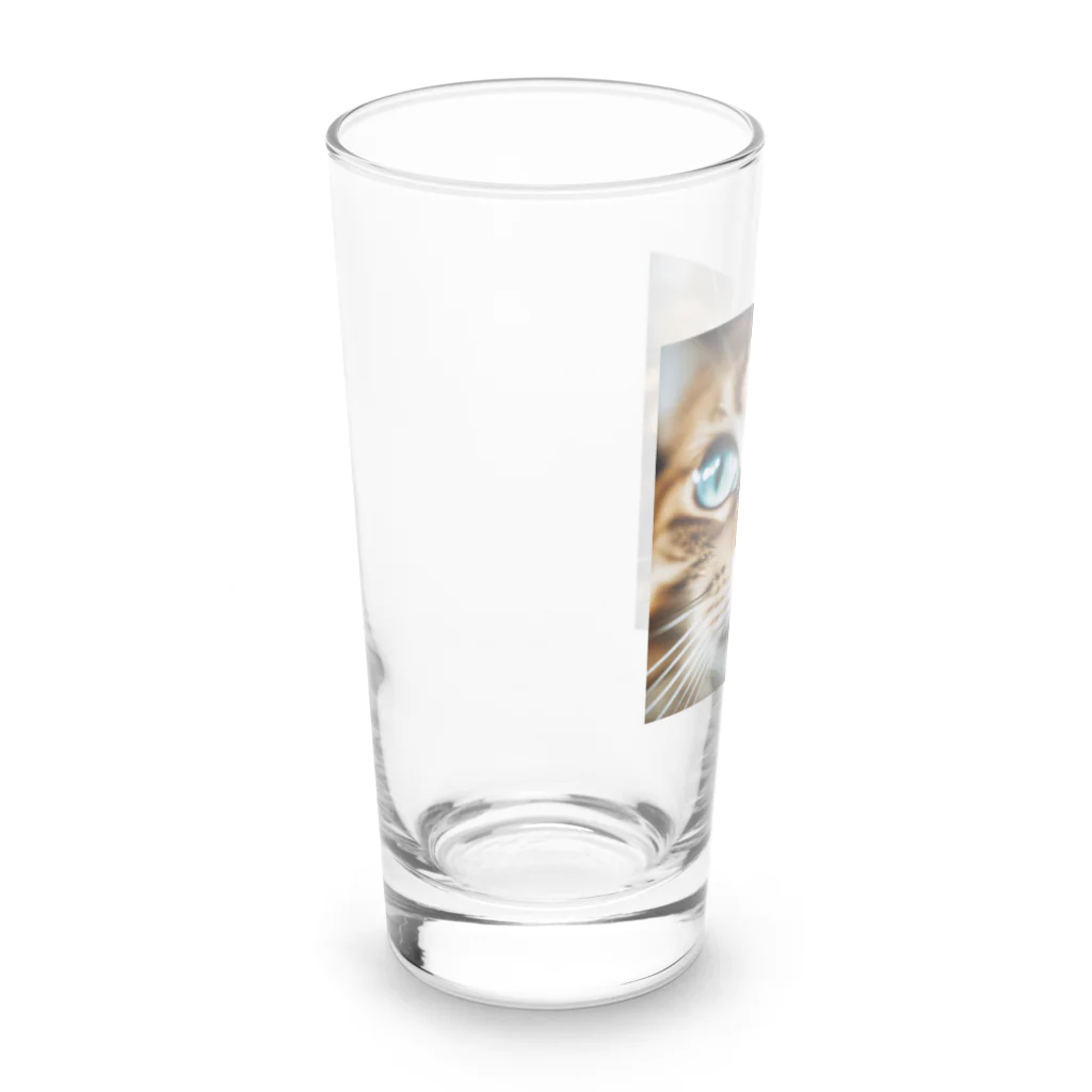 しんの考え事している猫 Long Sized Water Glass :left