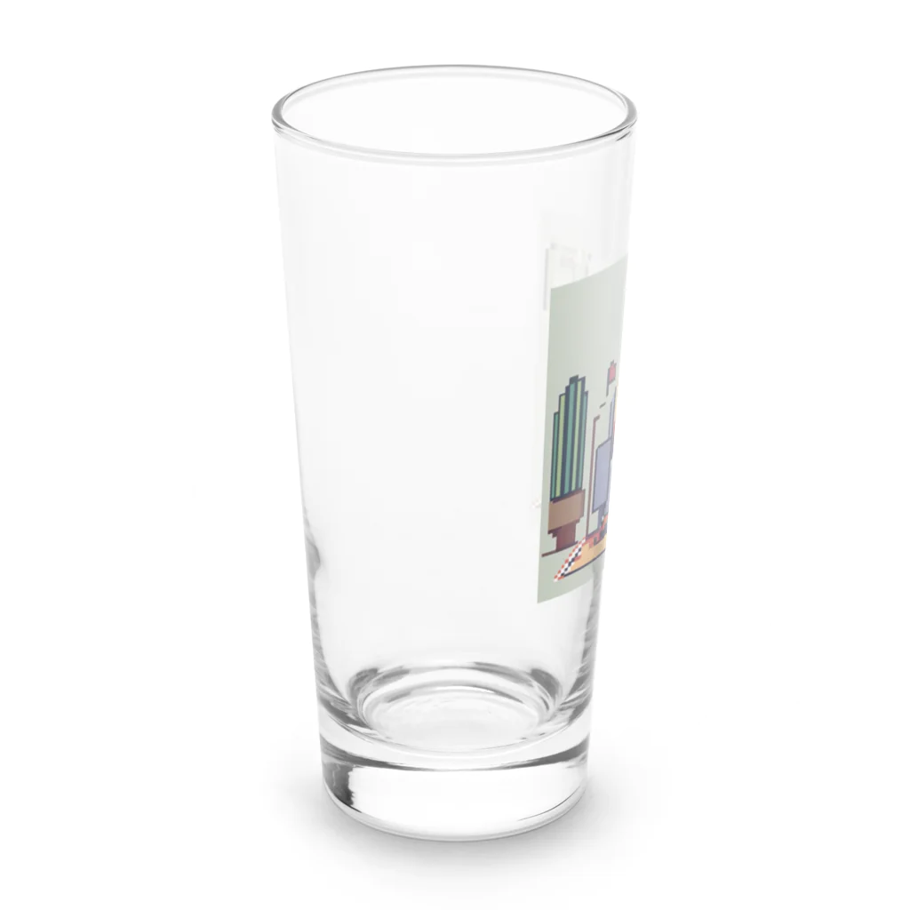 y-syo-のゲームするロケットボーイ Long Sized Water Glass :left