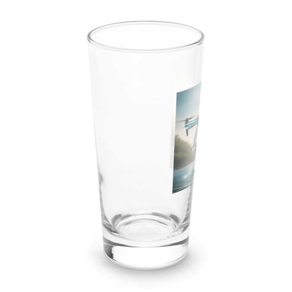 ドローンから見える世界のドローンの奴隷 Long Sized Water Glass :left