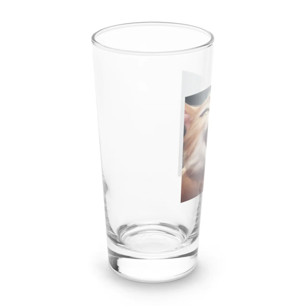 oekakishopのシャーッする猫 Long Sized Water Glass :left