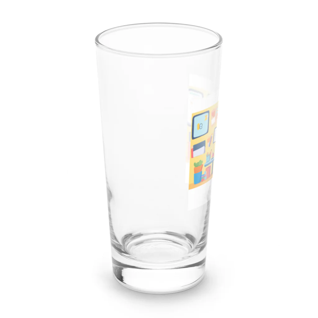 bam0508の仕事場のハムスター Long Sized Water Glass :left