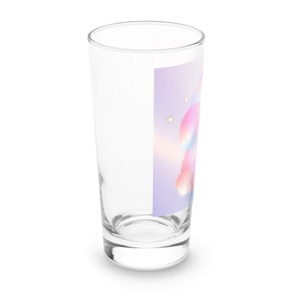 ゆめかわSHOPの（いぬ）かわいいわたあめ動物園 Long Sized Water Glass :left