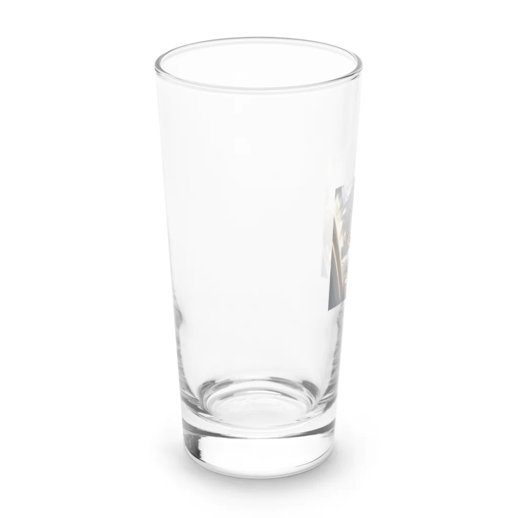 ∬ちゃむまちゃ∬(正月SP荒野の光)のまちゃのイラストグッツ Long Sized Water Glass :left