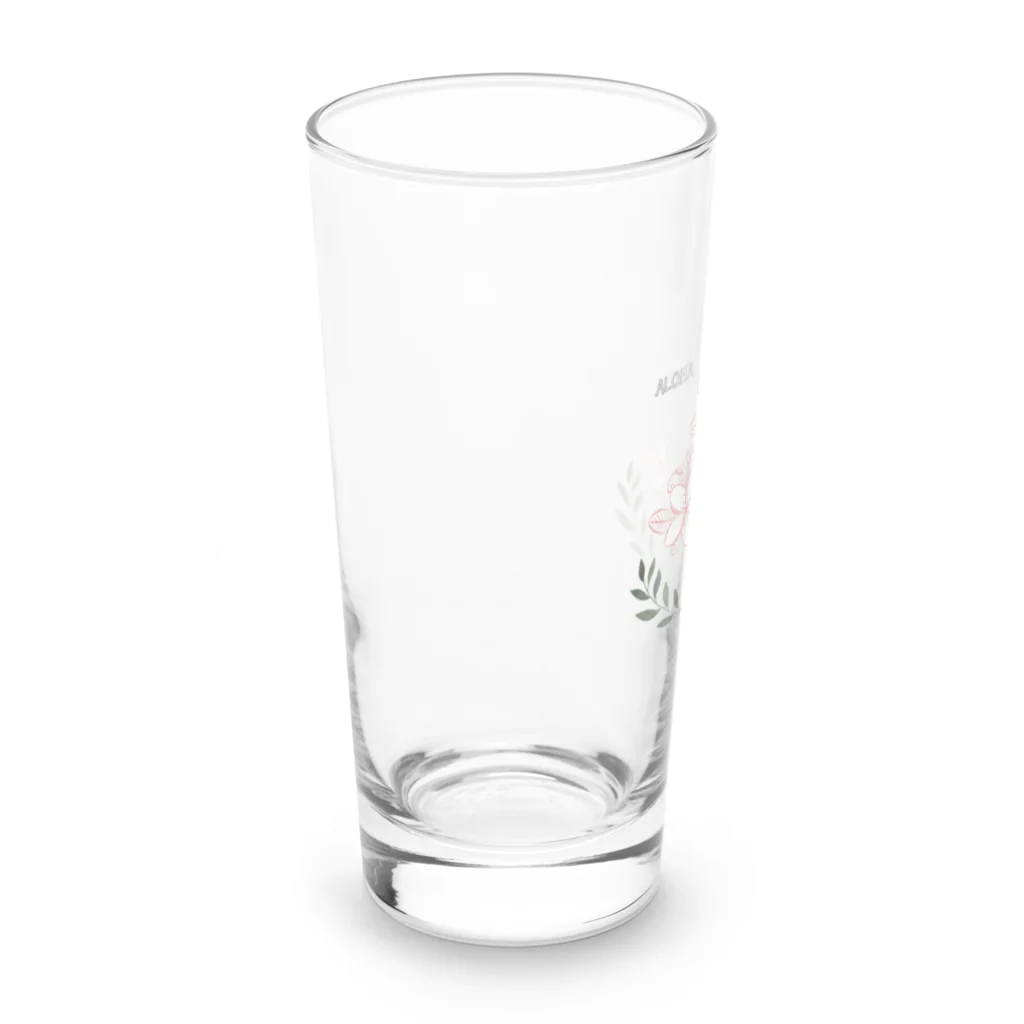 花馬〜Hanauma〜のプルメリアさん Long Sized Water Glass :left