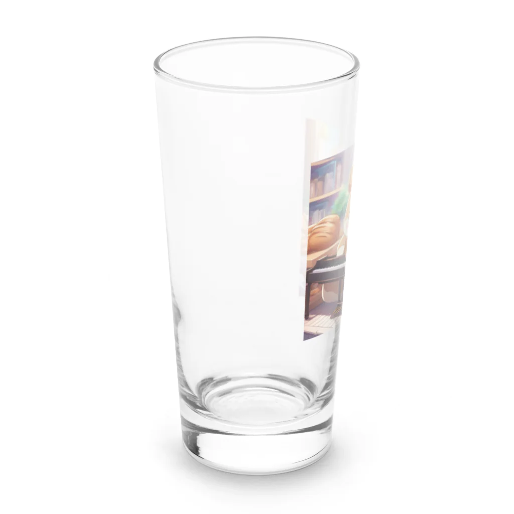 星パンダショップのぱんくまちゃん Long Sized Water Glass :left