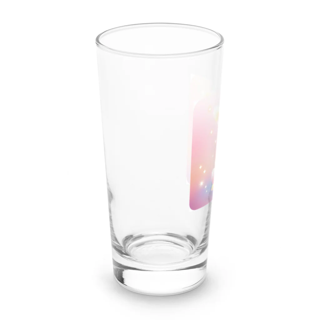 ELENOREのもふもふキュートなウサギさん♡  Long Sized Water Glass :left