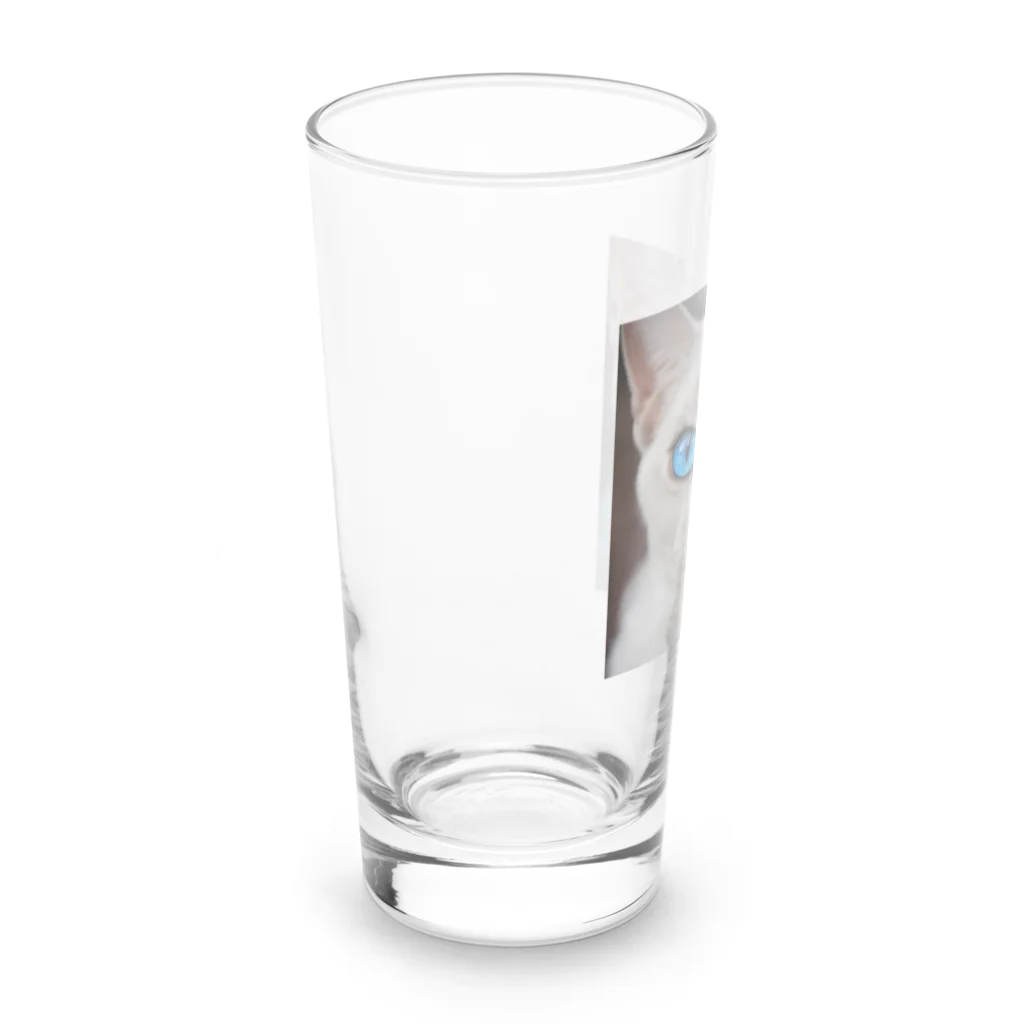 ソラトラの青目の猫 Long Sized Water Glass :left