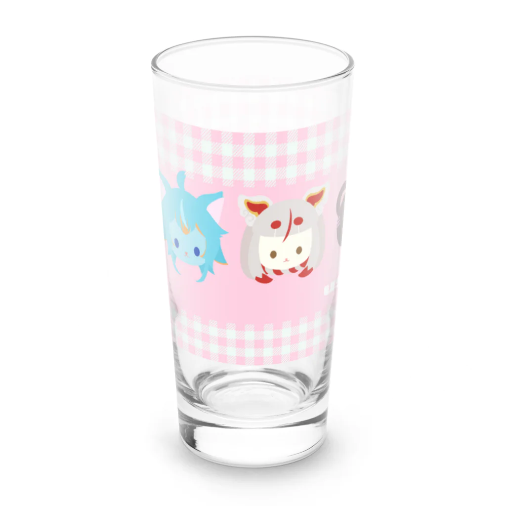 うちゃびっとやさん。の【usabit】けもびっとpink Long Sized Water Glass :left