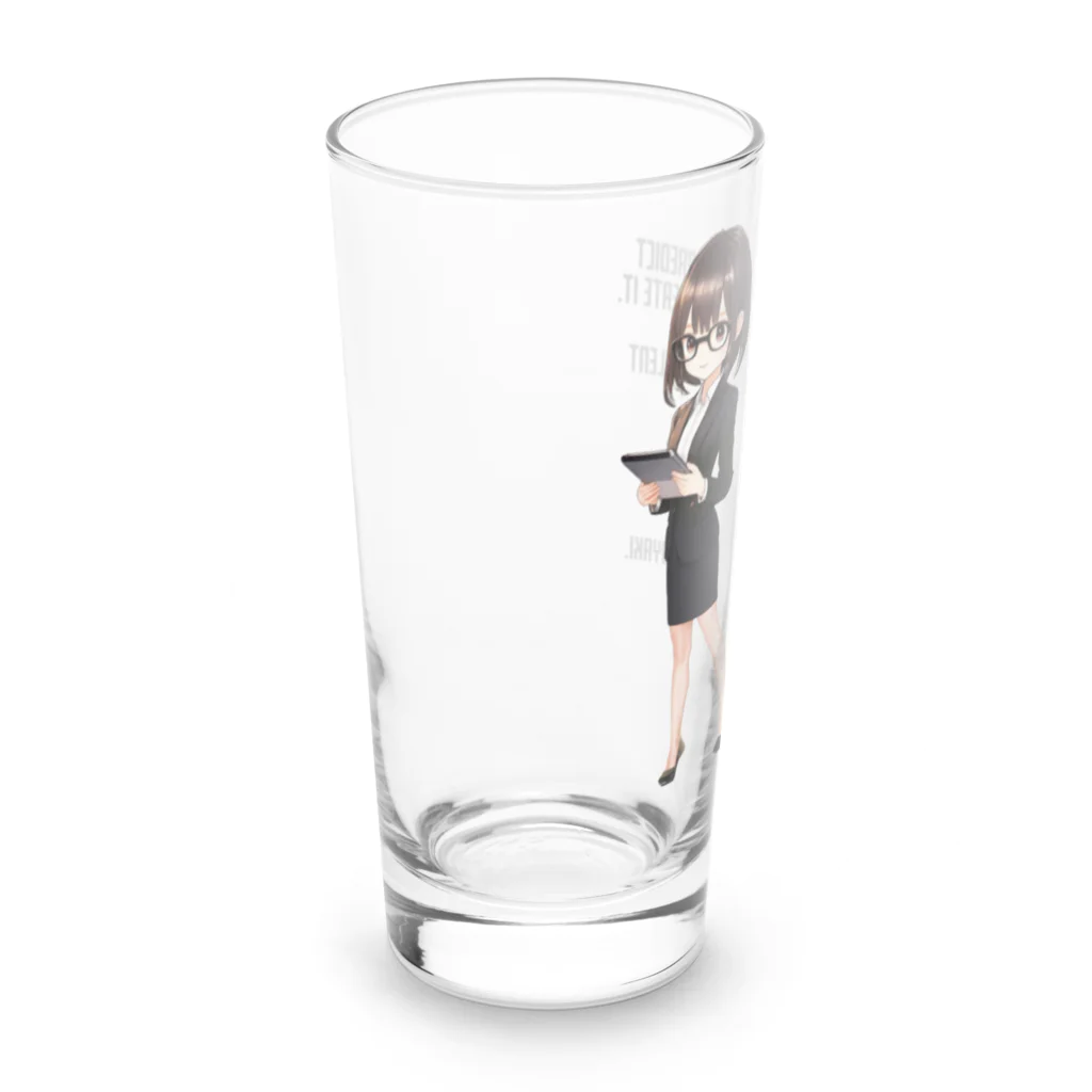 GreenCrystalのオフィスレディの憂鬱 Long Sized Water Glass :left