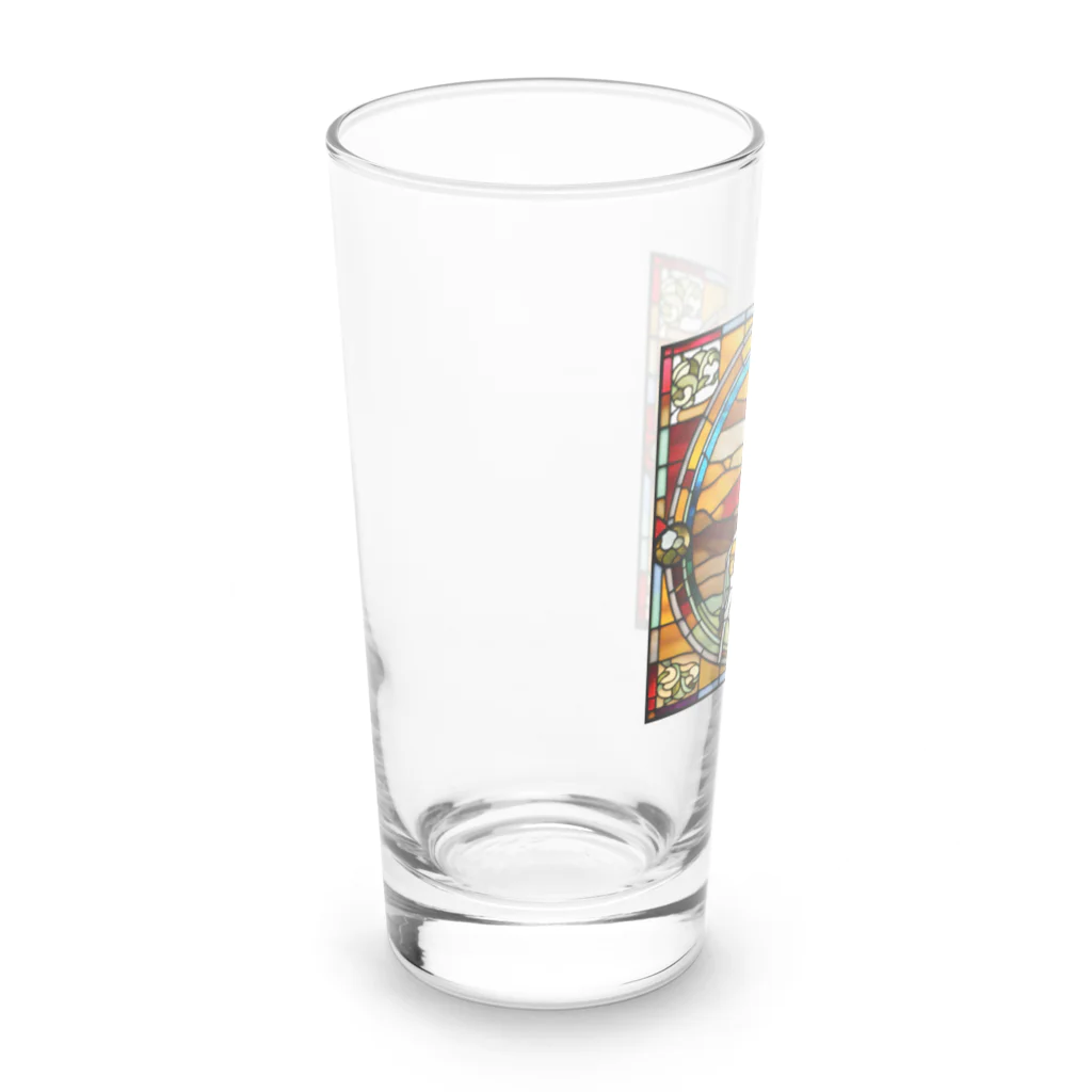 テケテケのキリンのステンドグラス柄グッズ Long Sized Water Glass :left