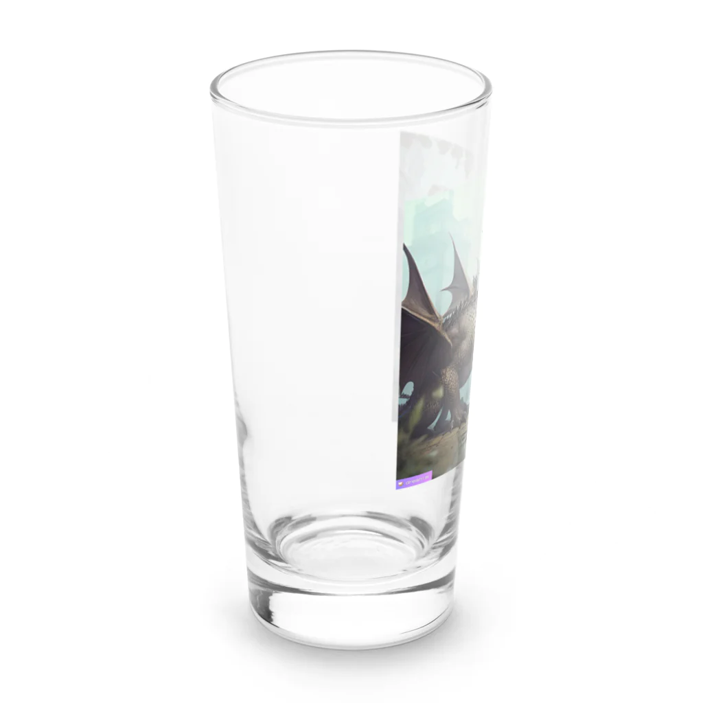 だまショップ@子ども向けの闇属性っぽい恐竜くん8号 Long Sized Water Glass :left