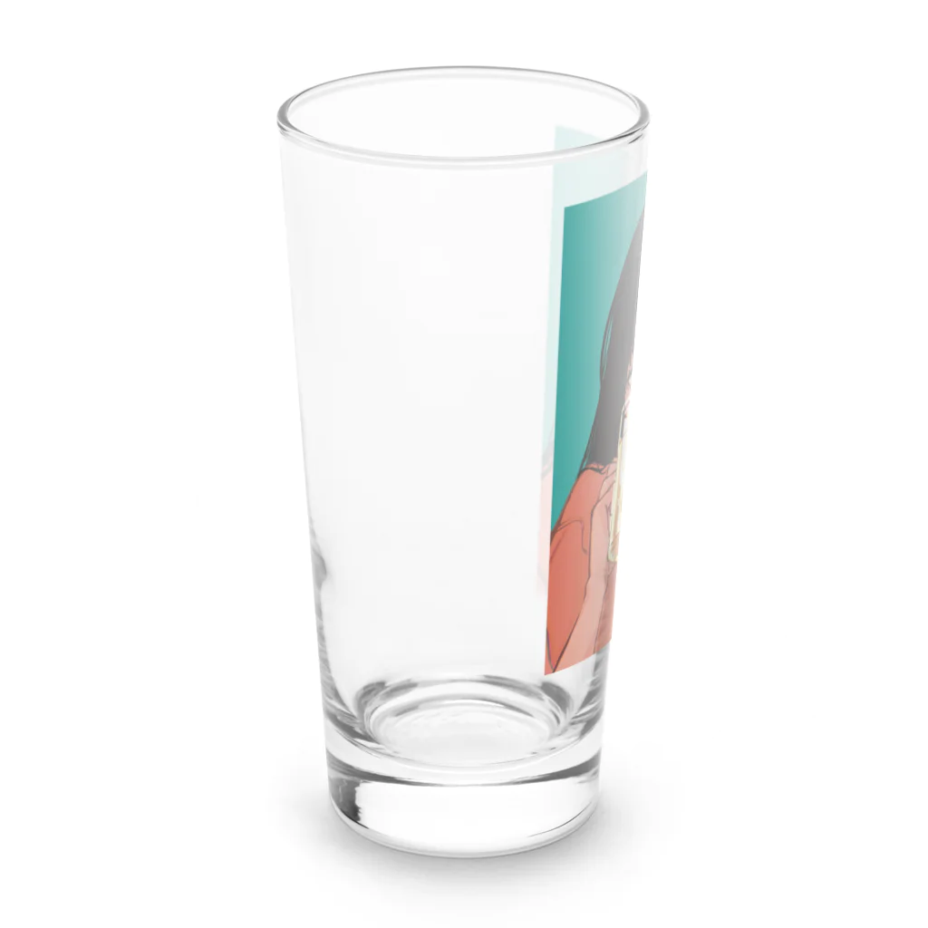 ryou0701lmのほろ酔い美人 Long Sized Water Glass :left