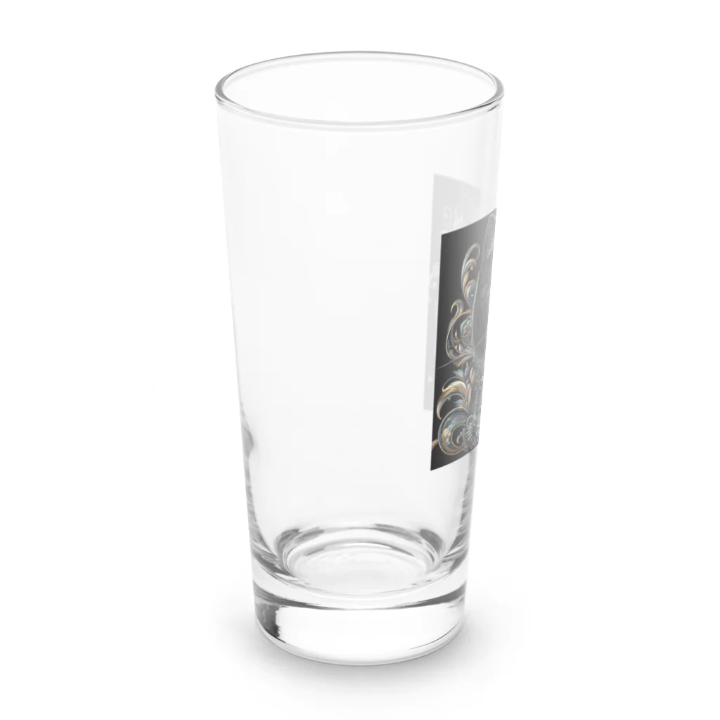 blacktomatoのオシャレな黒猫 Long Sized Water Glass :left