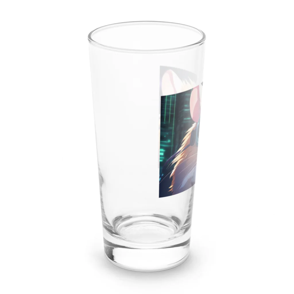 usubokeの「夢のような夜の世界、ハムスターのアニメチックな冒険！」 Long Sized Water Glass :left