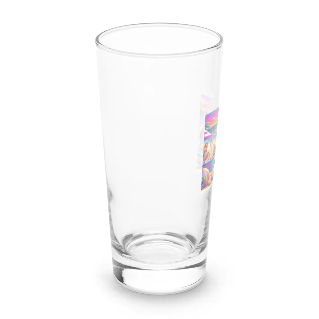 たてっぴのショップの思い出の世界へタイムトラベル！ Long Sized Water Glass :left