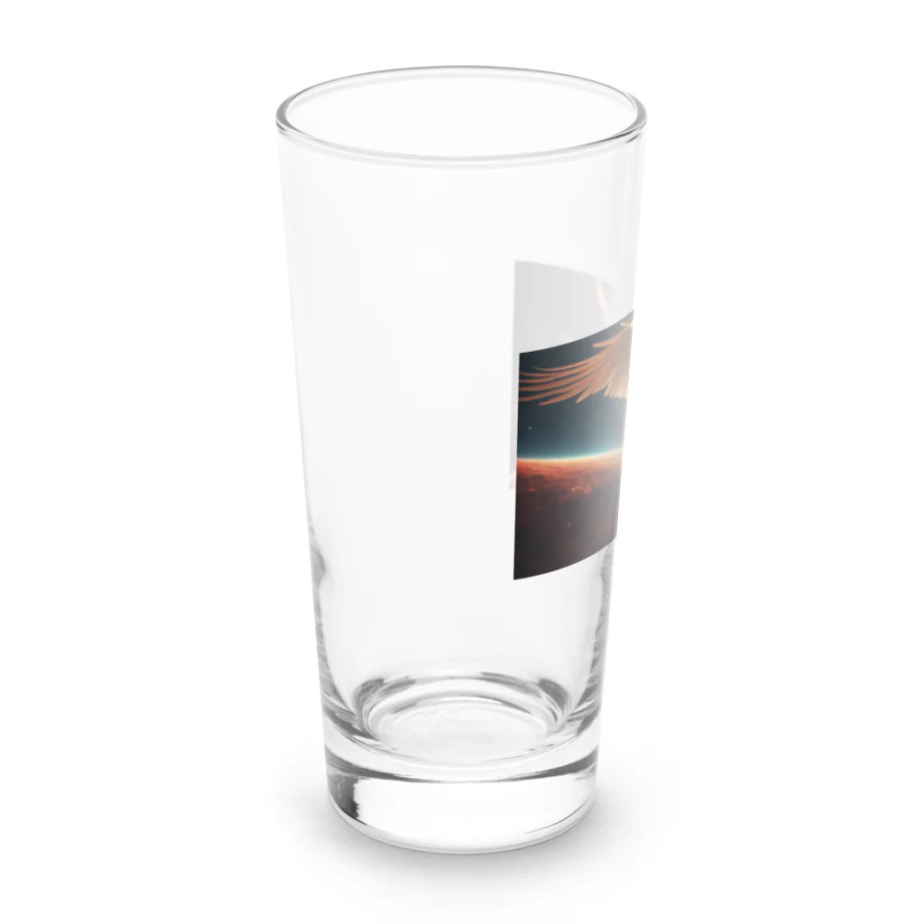 Mioキャンバスの夢工房　 の宇宙の女神が見守る美しい光景 Long Sized Water Glass :left