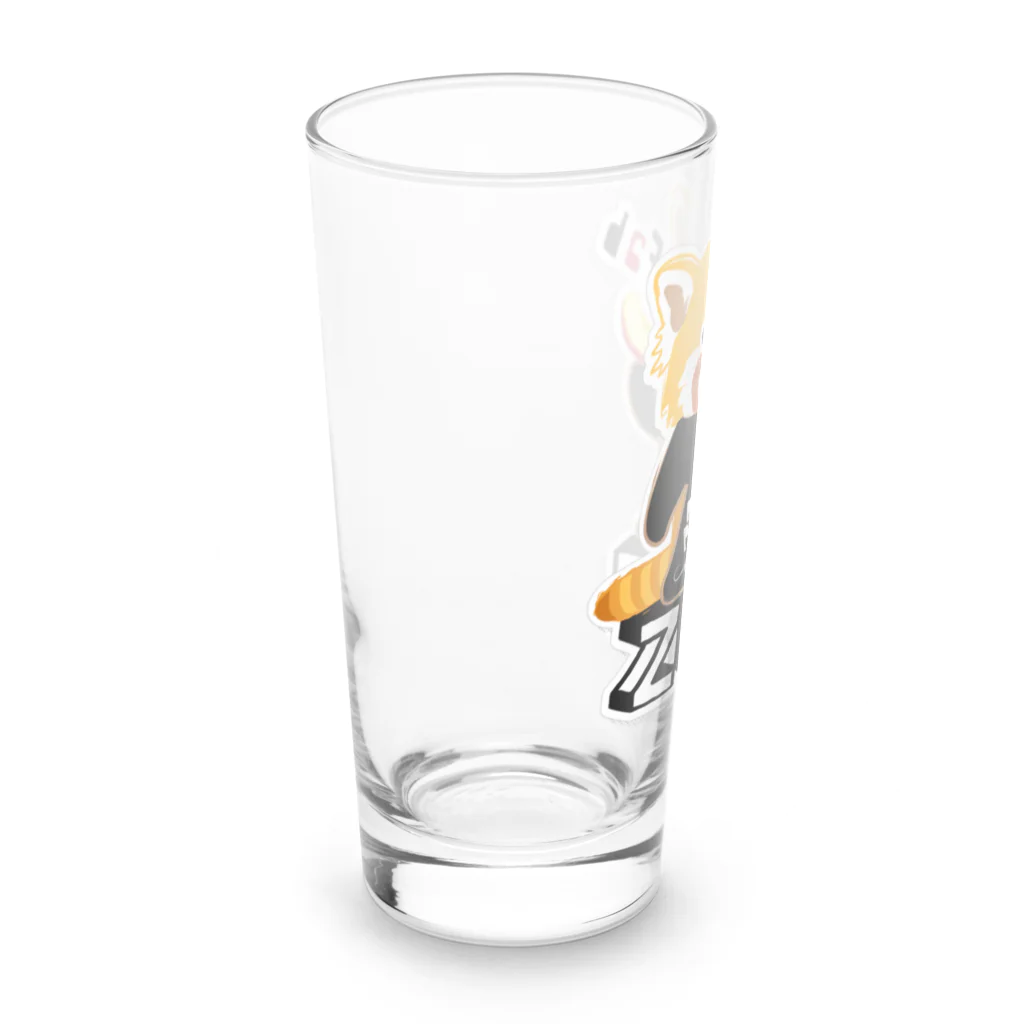 loveclonesのレッサーパンダ 0625 ZOOロゴ りんご大好き柄 Long Sized Water Glass :left