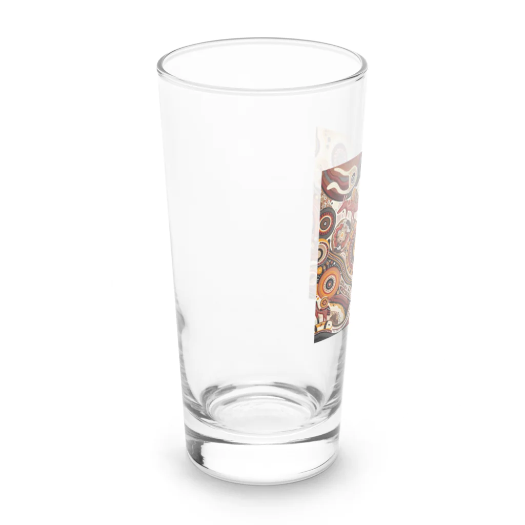 saqui.comのアボリジニ柄３ Long Sized Water Glass :left