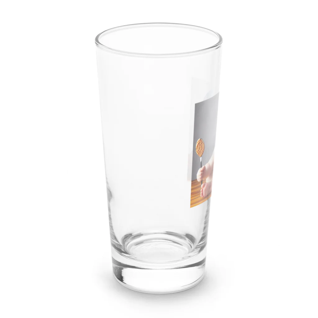 taka-kamikazeの赤ちゃん覆面レスラー2 Long Sized Water Glass :left