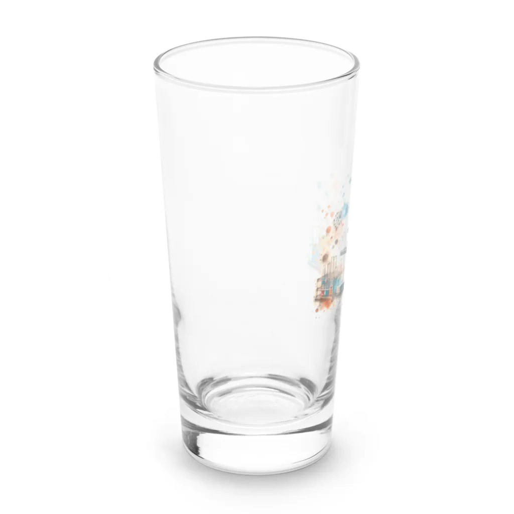 science closet（科学×ファッション）の顕微鏡　~ミクロの世界~ Long Sized Water Glass :left