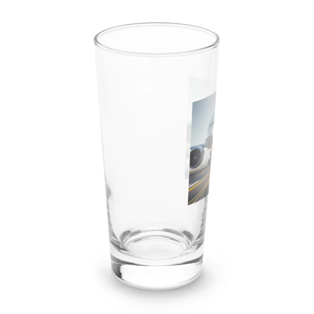 uj-ojiasnのかっこいい飛行機 Long Sized Water Glass :left