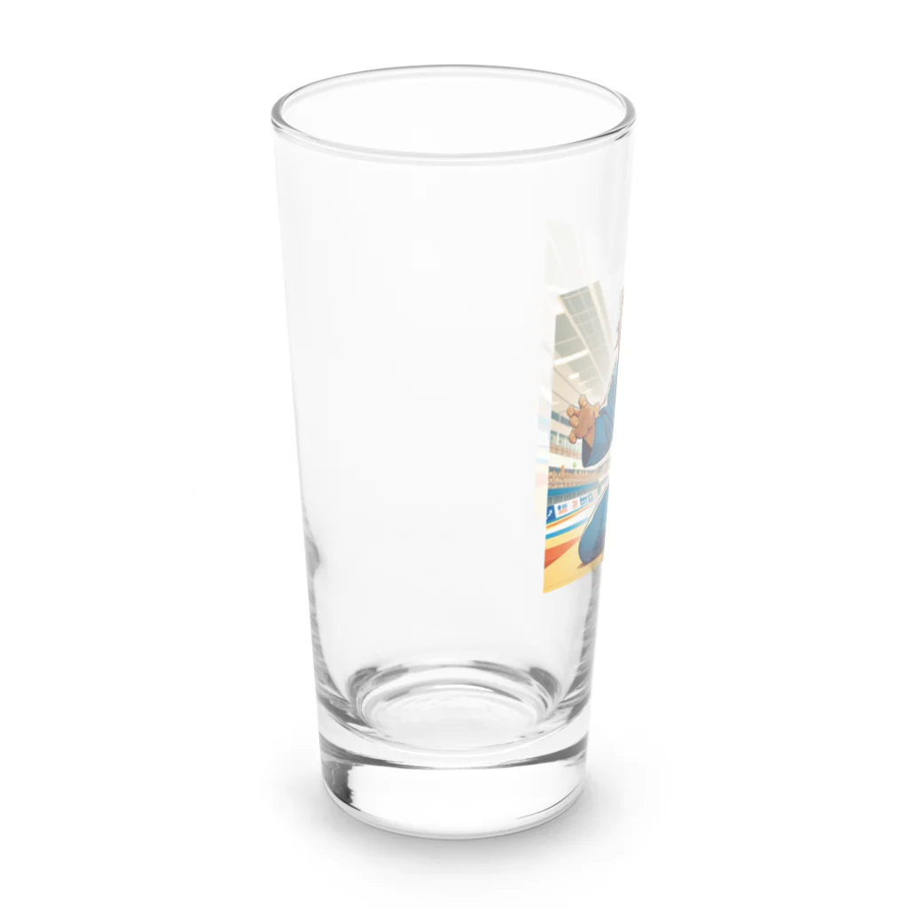 GANZのライオン柔道師範 Long Sized Water Glass :left