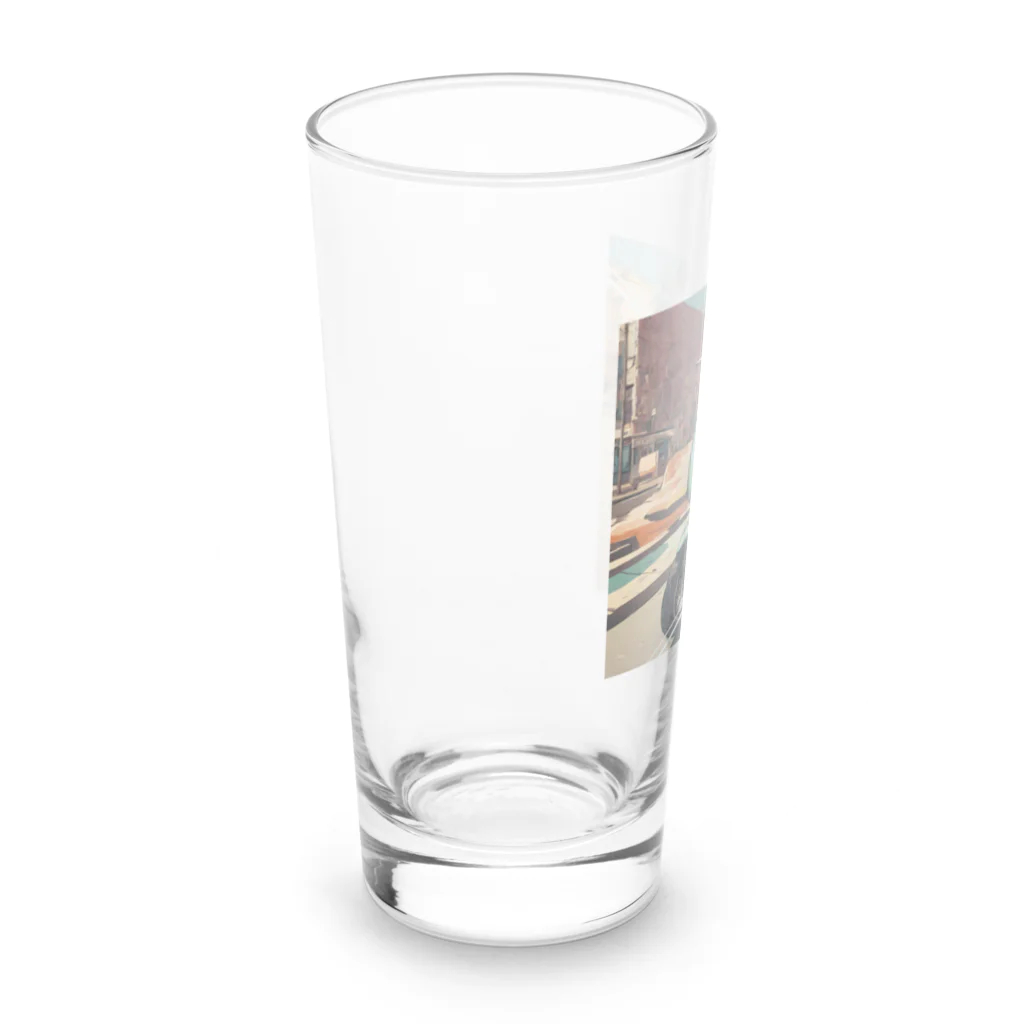 d-cuteのスクーターでお出かけしよう Long Sized Water Glass :left