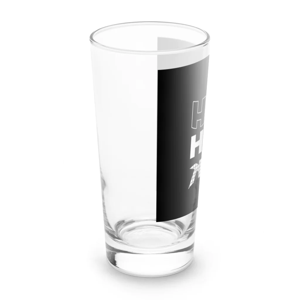 ほっこり☺︎小さな雑貨屋さんのHOK✖️３(BLACK) Long Sized Water Glass :left