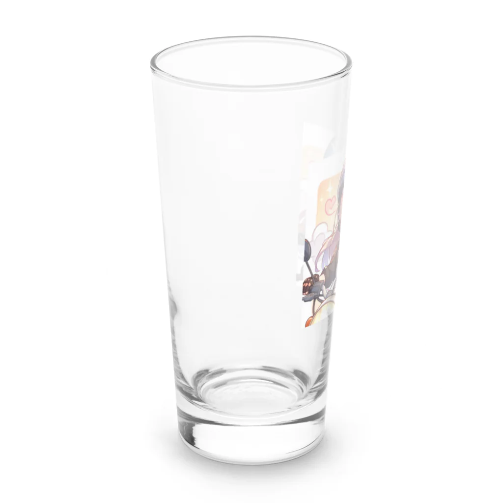 ライダーズのバイク女子　ばくおん!!系 Long Sized Water Glass :left