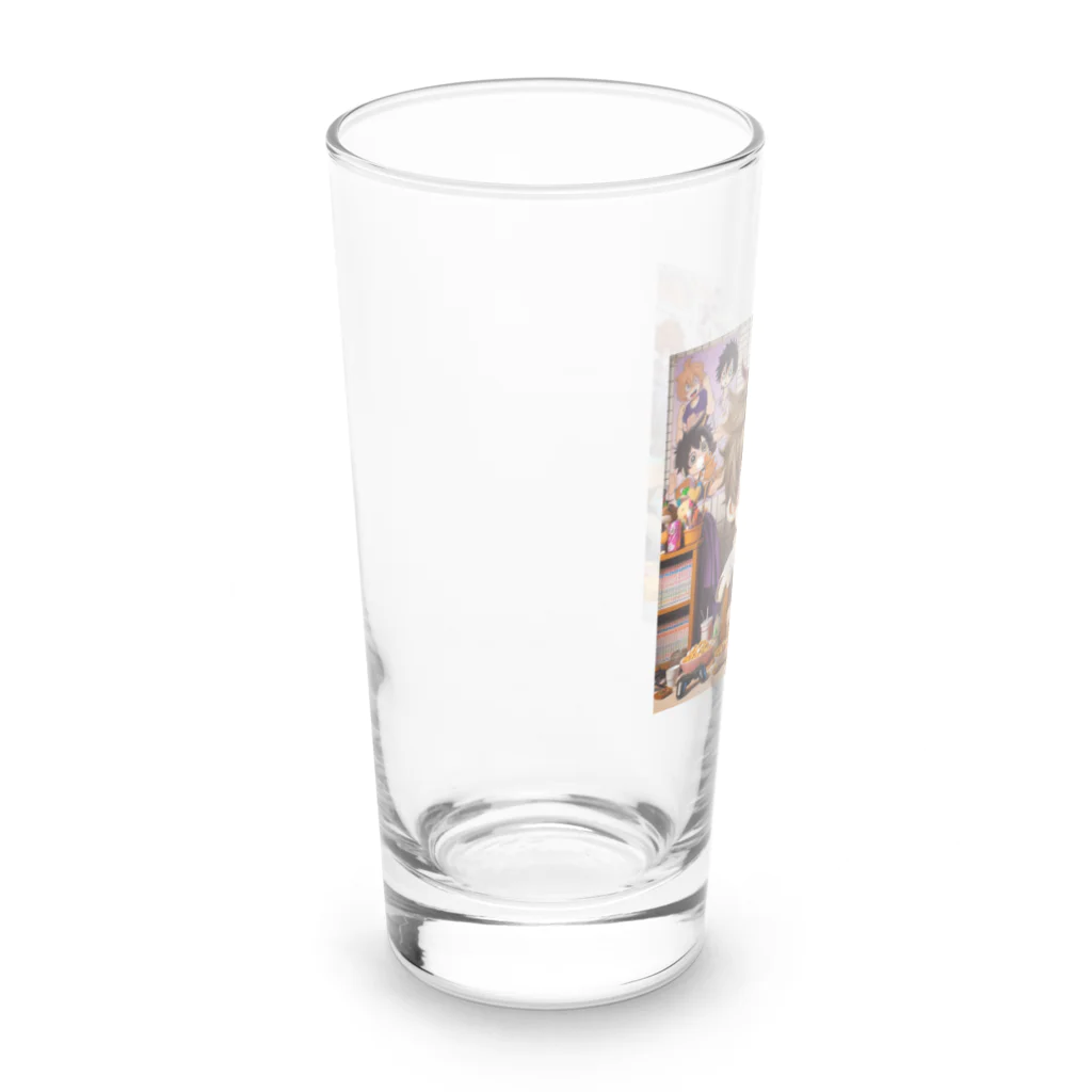 ニコネガショップのニート君 Long Sized Water Glass :left