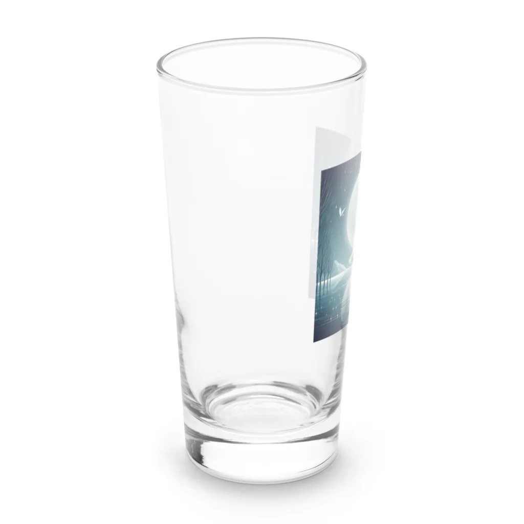 ポロムのおみせの湖に佇むオデット Long Sized Water Glass :left