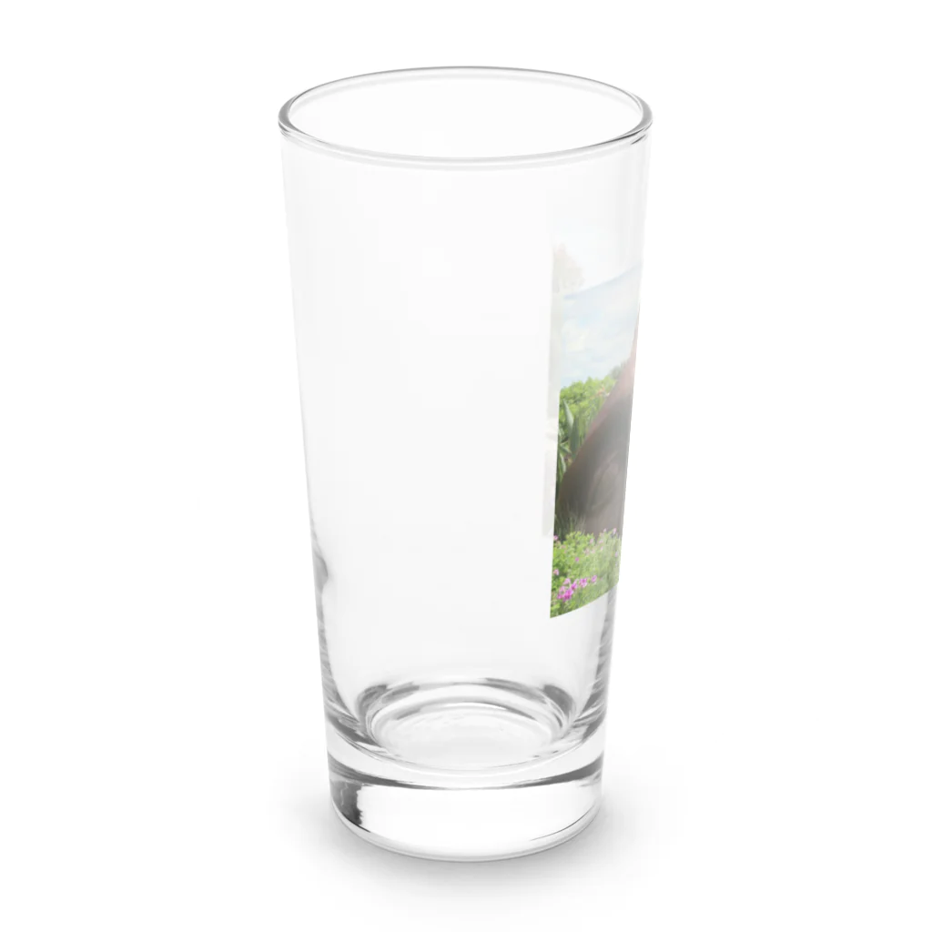 ゴールドエンジェルのフェイスアート Long Sized Water Glass :left