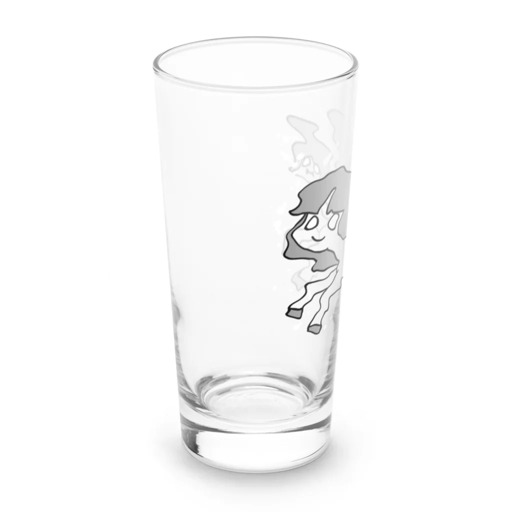 キノコマニアックの泳げ！麻理子ちゃん(背景なし) Long Sized Water Glass :left