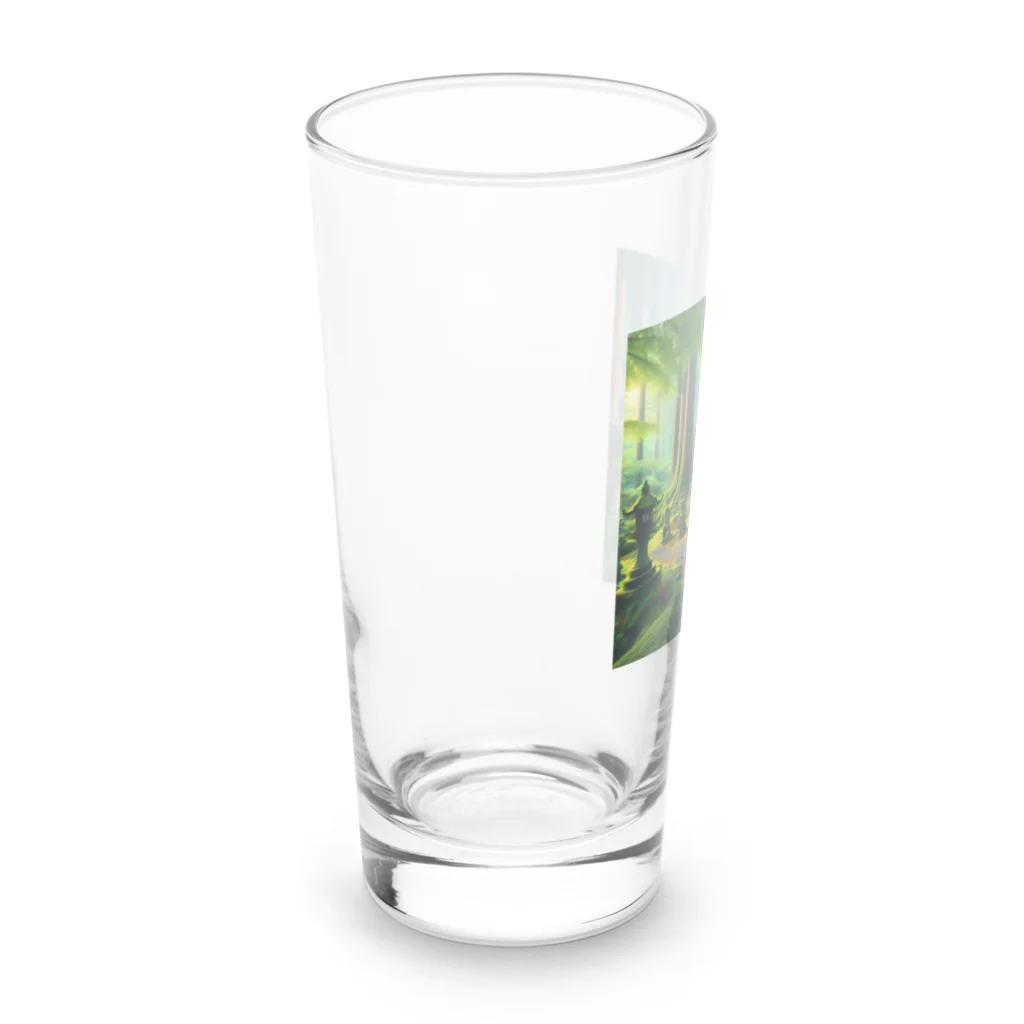 「動物ミリ屋」の新緑の癒し Long Sized Water Glass :left