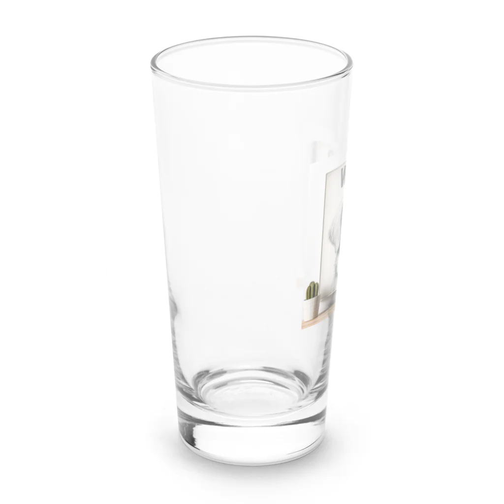 マシュマロのマシュマロ Long Sized Water Glass :left
