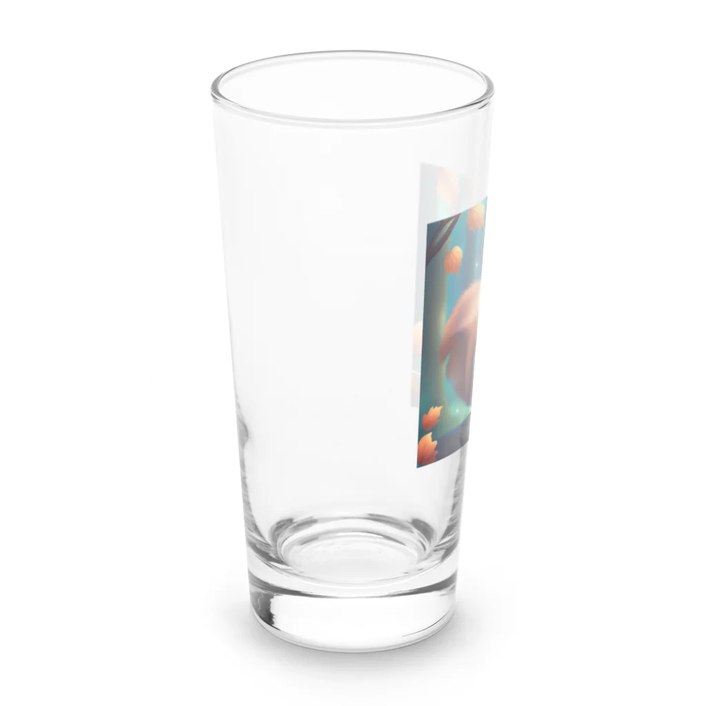 emi0215の可愛いリスのイラストグッズ Long Sized Water Glass :left