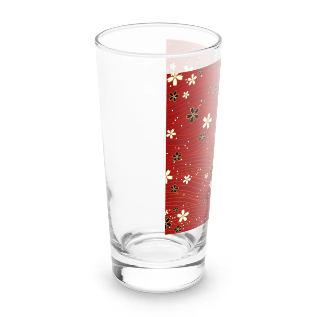 SHIMIZUの和花柄 Long Sized Water Glass :left