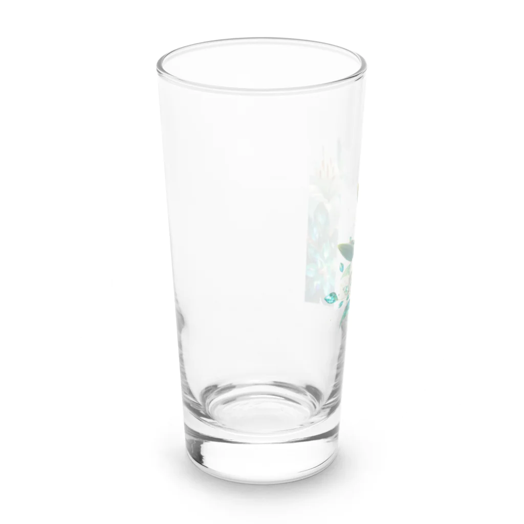 レベルUPのユリ×エメラルド Long Sized Water Glass :left