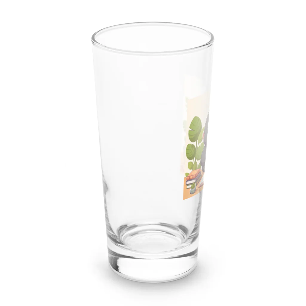 星パンダショップのほっこりコーヒーごりら君 Long Sized Water Glass :left