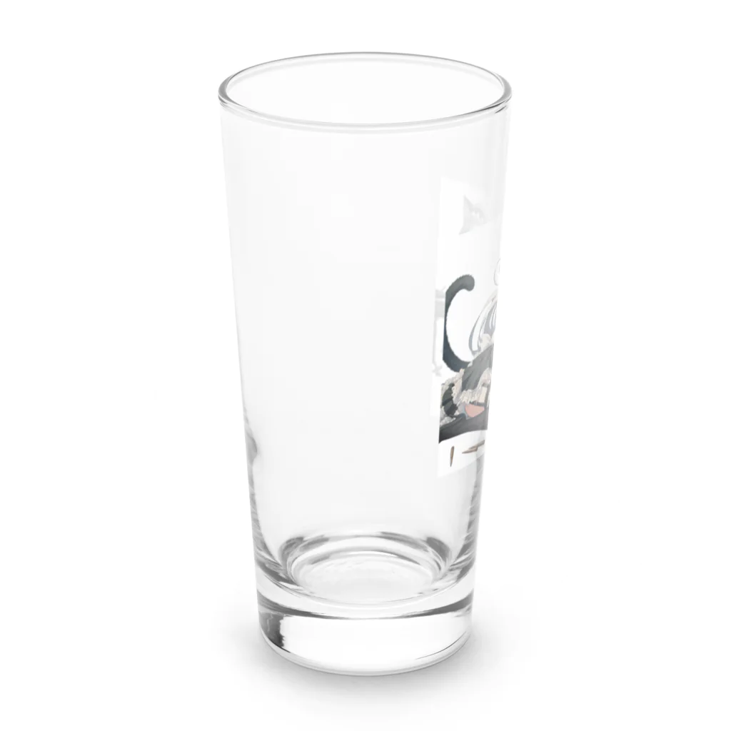 cray299の闘う猫メイド🐾5 Long Sized Water Glass :left