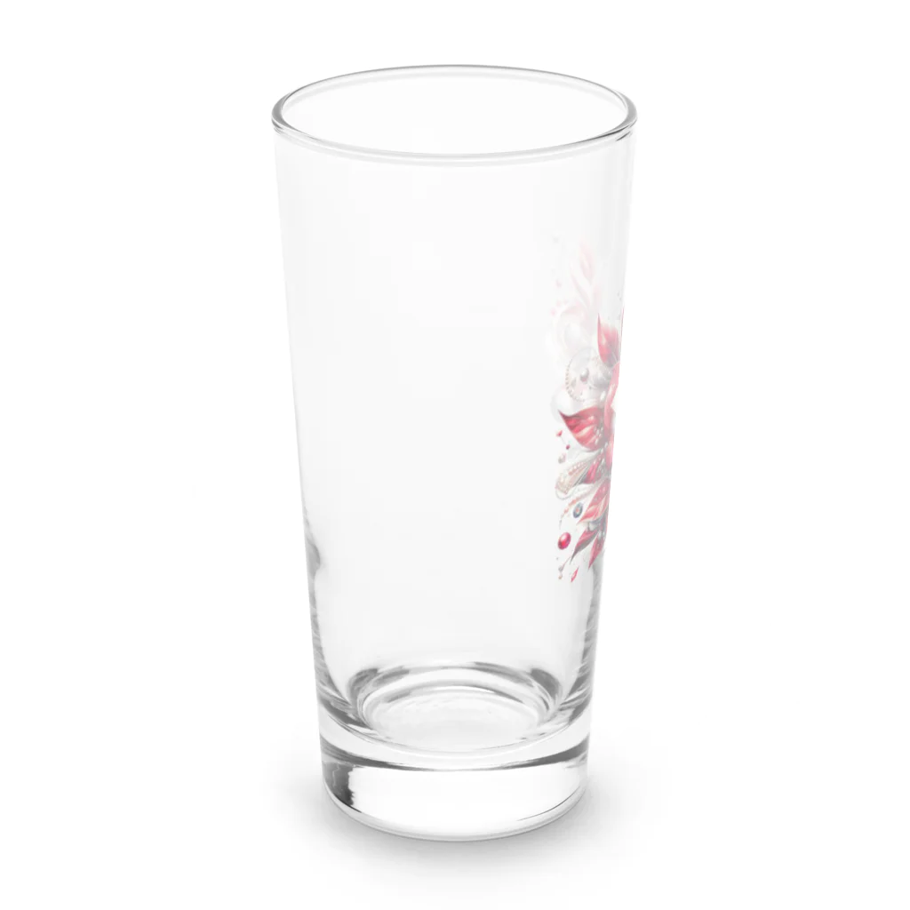 レベルUPのバラ×パール Long Sized Water Glass :left