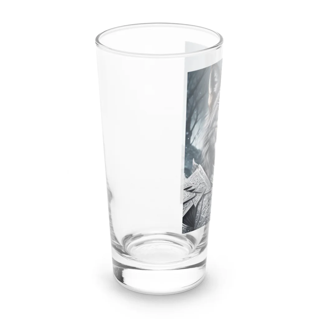 ZZRR12の月夜の守り手 - 狼の守護神 Long Sized Water Glass :left